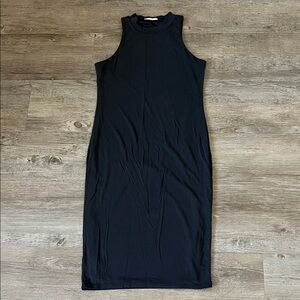 Mikey & Joey Chic Black Sleeveless Bodycon fitted Dress L